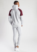 Load image into Gallery viewer, GK Core Plus Contrast Poly Hoodie - Microchip/Burgundy/White
