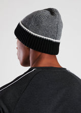 Load image into Gallery viewer, GK Shield Beanie - Black/Grey/White