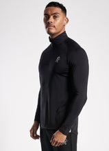 Load image into Gallery viewer, Gym King Sport Race 1/4 Zip Funnel Neck - Black