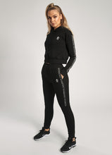 Load image into Gallery viewer, GK Sport Crop Tracksuit Top - Black