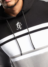 Load image into Gallery viewer, Gym King Jasper Overhead Hoodie - Black/Silver Grey
