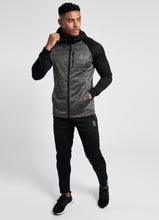 Load image into Gallery viewer, GK Olympus Full Zip Hoodie - Black/Charcoal Marl