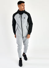 Load image into Gallery viewer, Gym King Lombardi Reflective Poly Tracksuit Bottoms - Grey Marl/Black