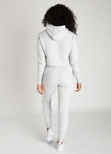Load image into Gallery viewer, GK Sky Hooded Crop - Snow Marl
