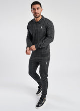 Load image into Gallery viewer, GK Kingston Check Full Zip Sweat - Charcoal Marl
